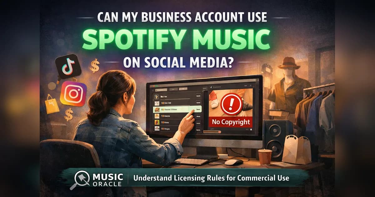 A small business owner choosing music for a product demo video on Instagram